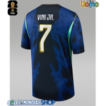 Maglie da calcio Brasile Vinicius Junior #7 Seconda Maglia Mondiali 2026  Manica Corta